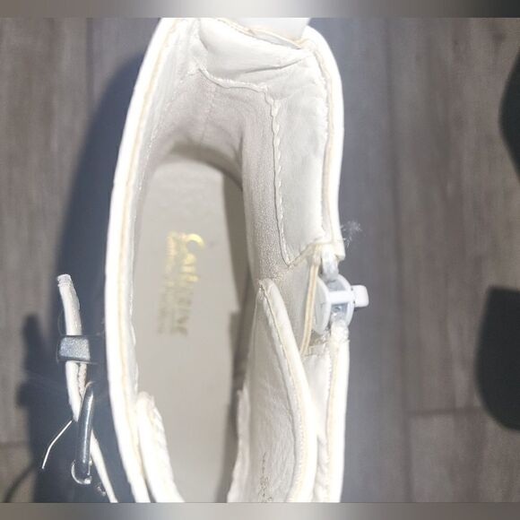 Catherine Malandrino White Shandy 4 Buckle Studded Booties in size 6 buckles - Picture 3 of 8